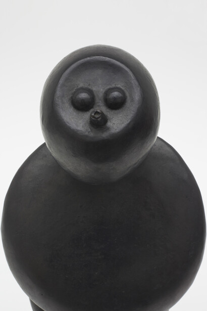 Max Ernst, Bosse de Nage, 1959, bronze black patina, 25 3/8 x 8 1/2 x 7 7/8 inches, 64.3 x 21.6 x 20.1 cm, signed and numbered 'max ernst 3/3' (on the top of the base); inscribed with
foundry mark and dated 'Susse Fondeur
Paris, 2000' (on the back of the base)