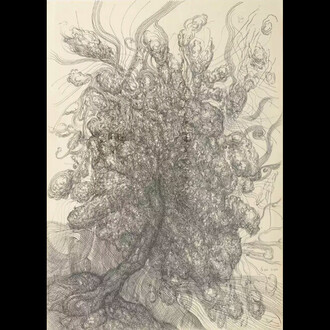 Moonlight Mile in the Snow. Courtesy of Galerie Dumonteil
