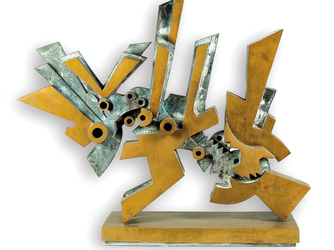 Umberto Mastroianni, Savage Fury (1975), Bronze, 100 x 130 x 25 cm, Courtesy of Il Cigno GG Edizioni