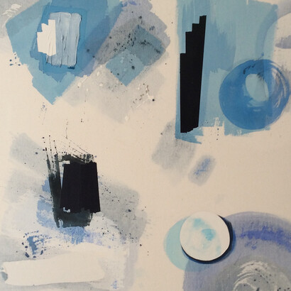 ...Painting Not Yet Titled…, acrylic on raw canvas, 135x117 cm, 2019-2020