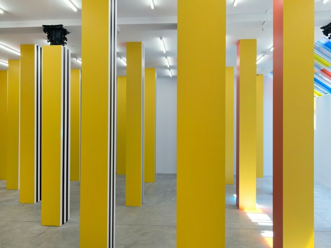 Daniel Buren, Exhibition view. Courtesy of Bortolami