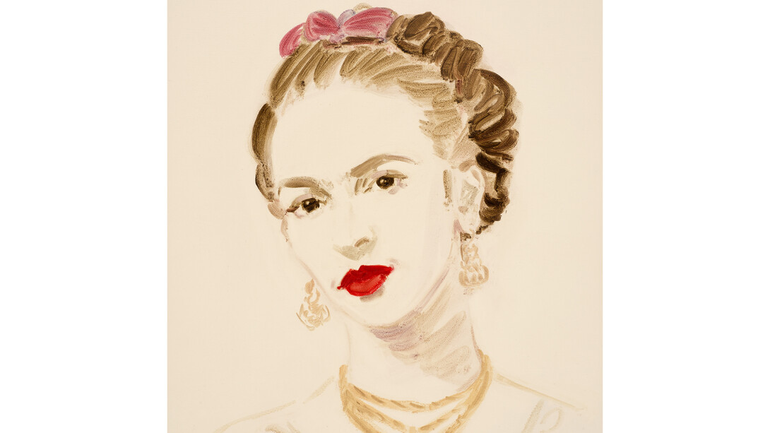 Annie Kevans, Frida Kahlo, 2014, oil on paper, 16 x 12 inches