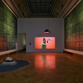 Various artists, Poetics of encryption, exhibition view. Courtesy of Galerie Rudolfinum