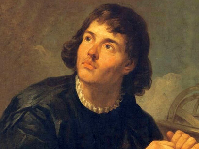 Marcello Bacciarelli; Nicolás Copérnico, c. 1783 (detalle)