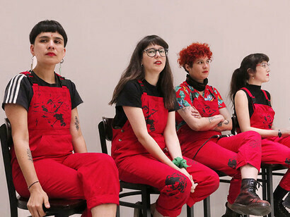 The feminist collective Las Tesis arises from the objective of these four women to take theses of feminist authors and translate them into a performative format
