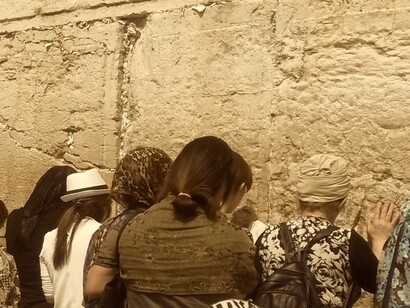Mujeres rezando en el Muro 