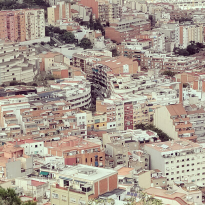 Fotógrafo: Paco Cerezo. Vista panorámica de Barcelona en las faldas del Monte Carmelo. España