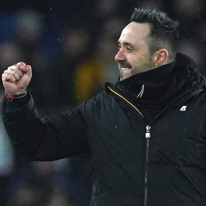 Roberto De Zerbi, técnico do time Brighton & Holve Albion. Foto de Gareth Fuller