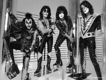 KISS with their well know platforms