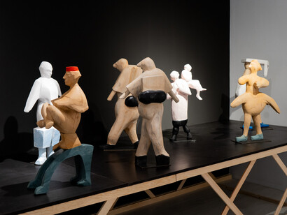 Francisco Leiro, Escrache, vista de exhibición. Cortesía de la Galería Moisés Pérez de Albéniz 