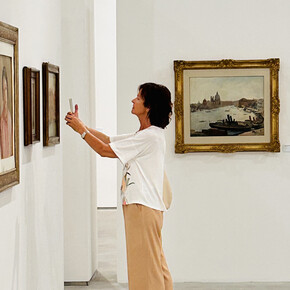 Virgilio Guidi e Tancredi Parmeggiani, Guidi - Tancredi. Un nodo invisibile, veduta della mostra. Cortesia del Centro Italiano Arte Contemporanea