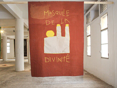 Fredj Moussa, Racontez-moi la mosquée de vos rêves, vue d’exposition. Avec l’aimable autorisation de la Galerie Selebe Yoon