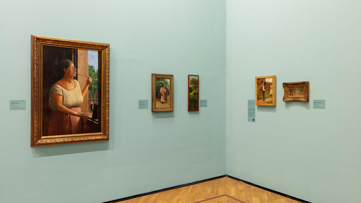 Almeida Junior, Caipiras. Dall'abbattimento alla nostalgia, vista della mostra. Per gentile concessione della Pinacoteca