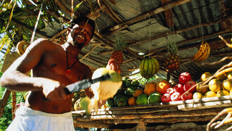 Street fruit vendor 