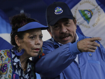 Rosario Murillo y Daniel Ortega, quienes ejercen un gobierno dictatorial en Nicaragua desde el 10 de enero de 2007