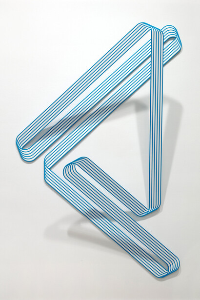 Terry Haggerty, Triangulation, 2015, Acrylic on aluminum, 180 x 120 x 32 cm (70.875 x 47.25 x 12.5 in). Courtesy of Bernhard Knaus Fine Art Gallery