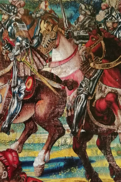 Bernard van Orley y William Dermoyen, Tapices de la Batalla de Pavía - Carlo di Borbone, entre 1528 y 1531