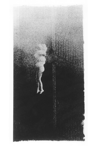 Sarah Charlesworth. Unidentified Woman, Hotel Corona de Aragon, Madrid, 1980, printed 2012, No. 1 of 14 from the series Stills. The Art Institute of Chicago, promised gift of Liz and Eric Lefkofsky. © Estate of Sarah Charlesworth. Courtesy the Estate of Sarah Charlesworth and Maccarone.