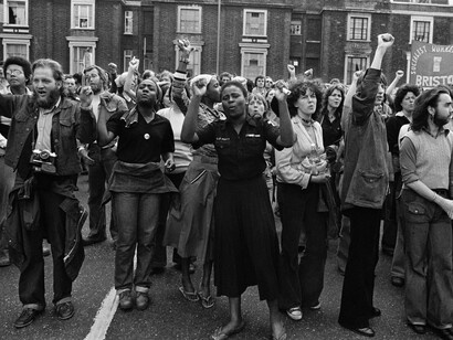Anti-National Front Demonstration Lewisham, London, 1977. Copyright Syd Shelton