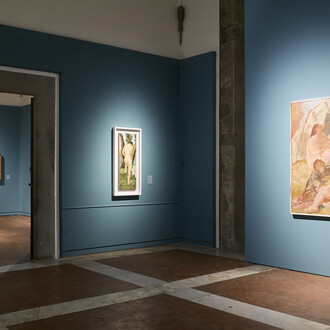 Felice Carena, Vivere nella pittura, vista della mostra. Per gentile concessione della Fondazione MUS.E