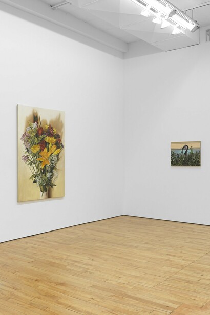 Installation View, Cait Porter,
Circle the Drain. Courtesy the artist and Marinaro, New York