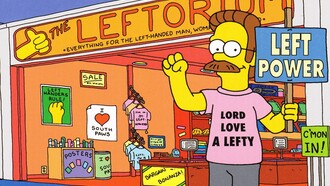 La tienda para zurdos de Ned Flanders en la serie "Los Simpsons"