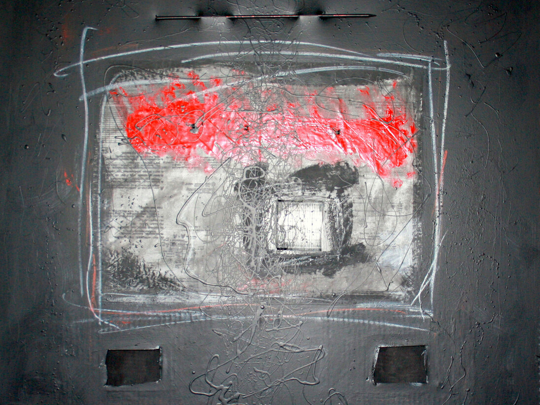 Rafael Espada, Senza Titolo, Tecnica mista, 100x100