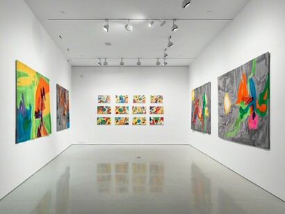 Etel Adnan & Gerhard Richter, Exhibition view. Courtesy of The FLAG Art Foundation
