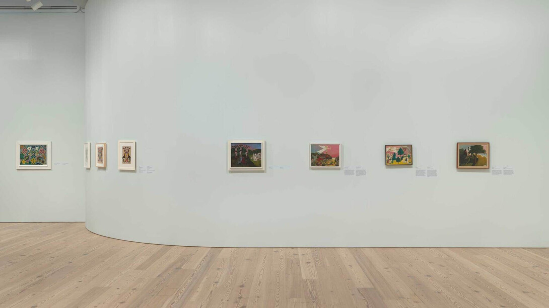 The lost world: the art of Minnie Evans, exhibition view. Courtesy of Whitney Museum of American Art
