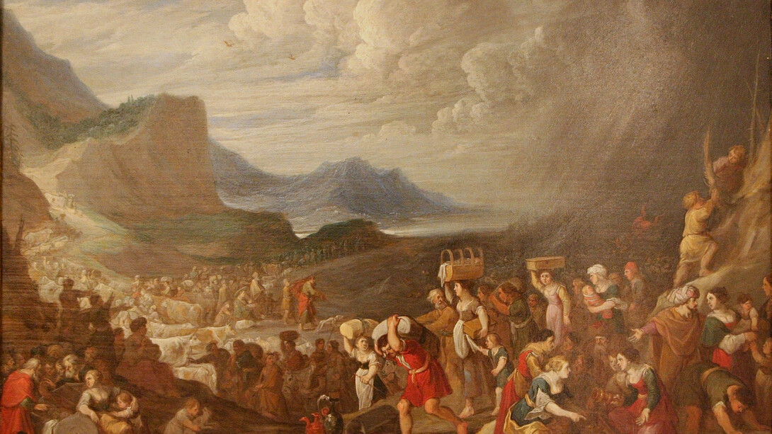 «Cruzando el mar Rojo» Hans Jordaens (ca. 1590-1643)