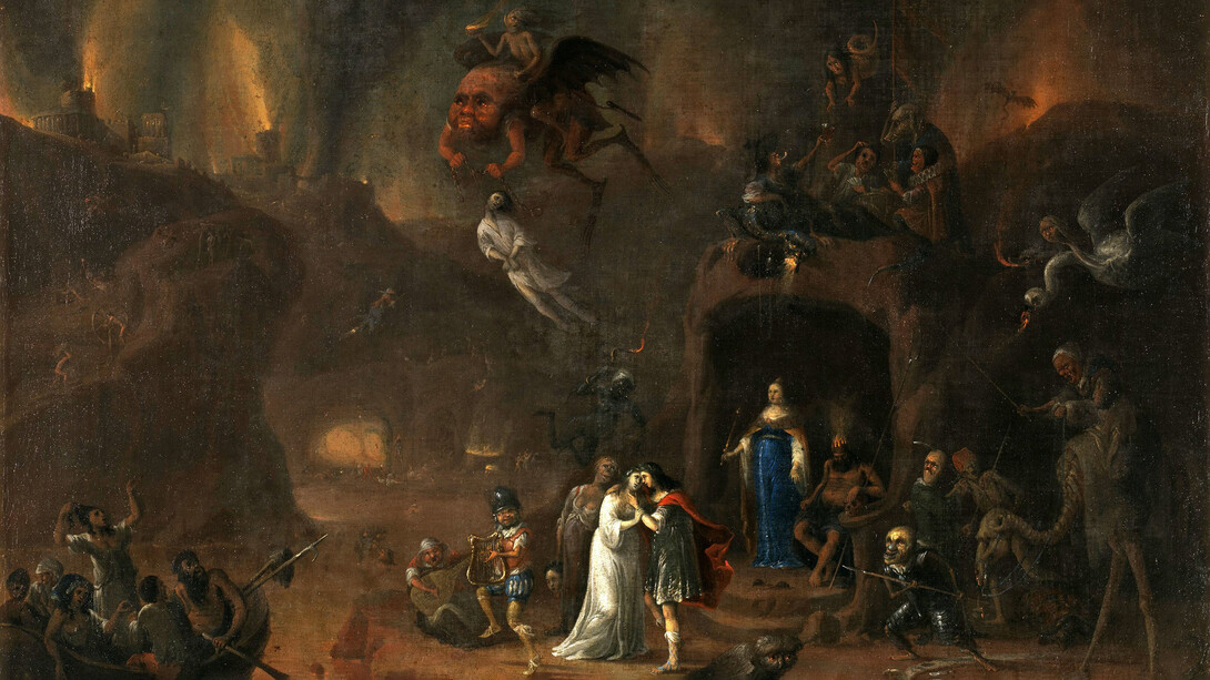 Pieter Fris, "Orfeo y Eurídice en el Infierno", 1652, Museo del Prado, Madrid, España