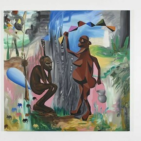 Djordje Ozbolt, Papa don’t Preach, 2014, Acrylic on canvas, 225 x 235 cm / 88.5 x 92.5 in, courtesy of Herald St, London