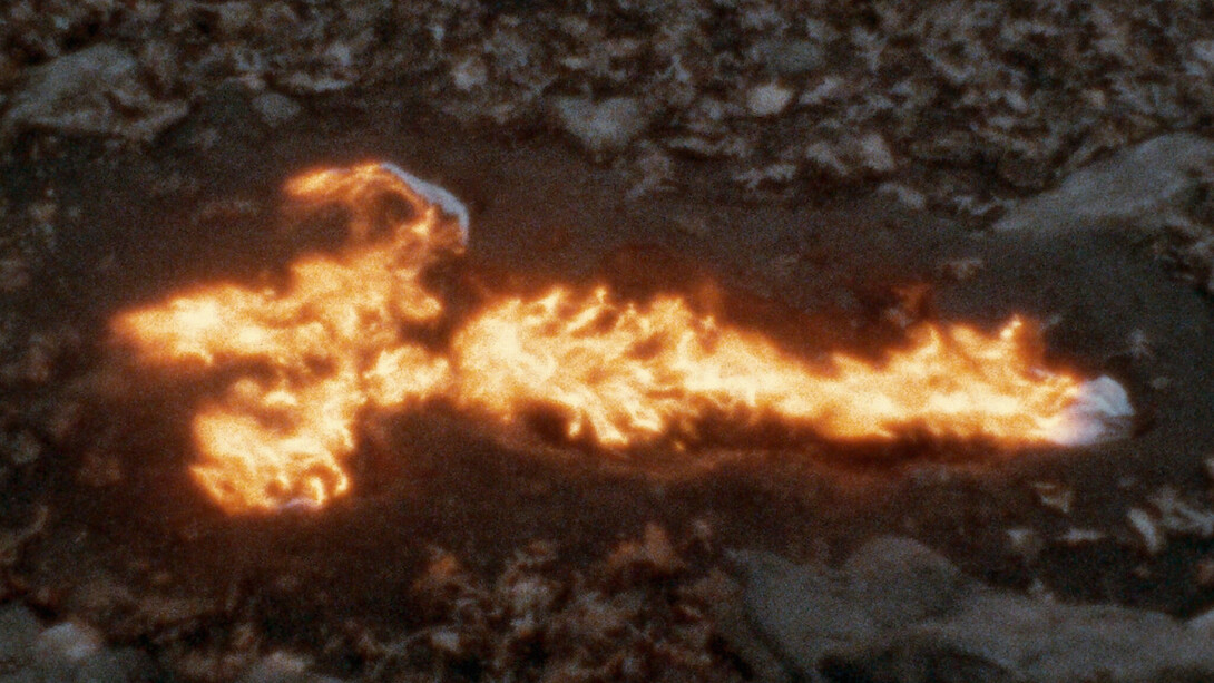Ana Mendieta, Alma, silueta en fuego, 1975. Courtesy of Whitney Museum