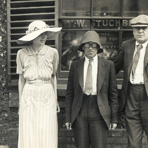 Wedding to Patricia Preece.  From left - Dorothy Hepworth, Patricia Preece, Stanley Spencer, Jas Wood (Best man), 1937. Courtesy of the Stanley Spencer Gallery Archive