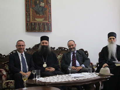 On 14 July 2014, new Metropolitan Dr Porfirije of Zagreb-Ljubljana received Chief Rabbi of the Jewish Community “Bet Israel” of Croatia Dr. Kotel Da-D