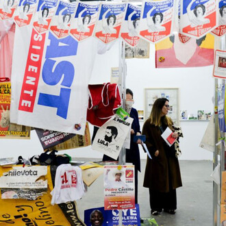 José Ruiz, El estado de las cosas, vista de exhibición. Cortesía de Espacio El Dorado