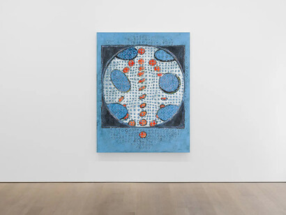 Terry Winters, Along the river, exhibition view. Courtesy of Modern Art