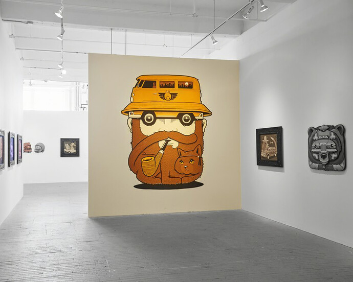 Jeremy Fish: The Spirit Animals. Courtesy of Jonathan LeVine Projects