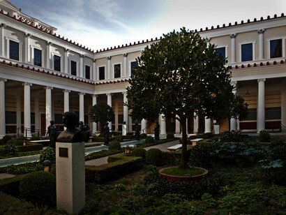 The Getty Villa, at the easterly end of the Malibu coast