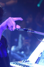 Charly García durante el show Homenaje a Gustavo Cerati, 04 de noviembre de 2014, Buenos Aires, Argentina