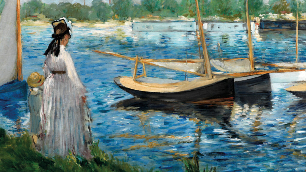 Edouard Manet, 'Banks of the Seine at Argenteuil', 1874. On long-term loan to The Courtauld Gallery from a private collection (LP.1997.XX.14) © The Samuel Courtauld Trust, The Courtauld Gallery, London