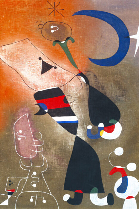 Joan Miró, Women and bird in the moonlight (detail), 1949. Courtesy of Frist Art Museum