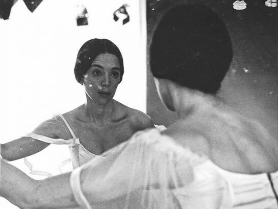 Antin, The Two Eleanors, 1973. Black and white photograph mounted on board; 11 x 14 in. Private Collection