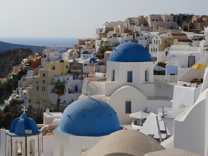 Sunset at the Mediterranean, Santorini, Greece