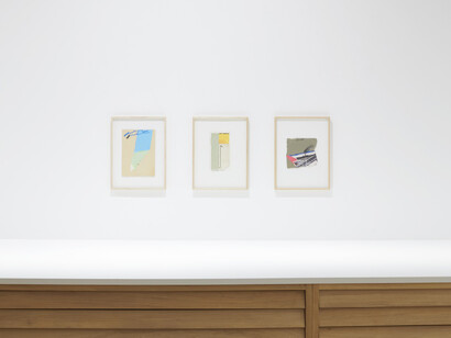 Karl Bohrmann, Collagen, ausstellungsansicht. Mit freundlicher genehmigung der Galerie Jahn und Jahn