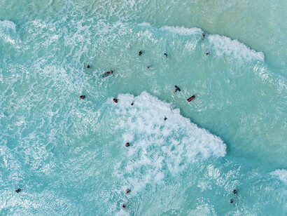 Tommy Clarke, Body Surf, C-type print, acrylic mounted, 76 x 76 cm, edition of 100