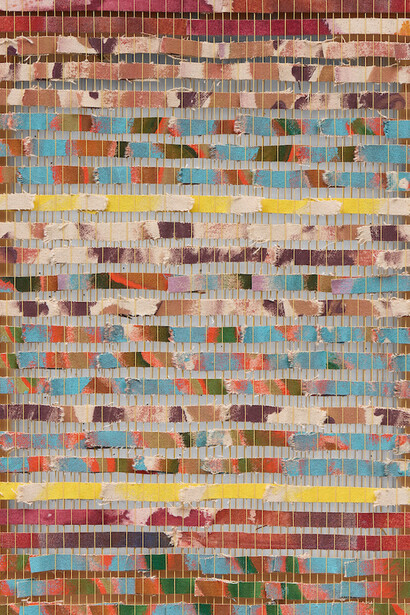 Miguel Arzabe, Recortejidos V (detail), 2025. Courtesy of Johansson Projects 