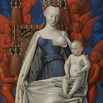 Jean Fouquet Virgin and Child Surrounded by Angels (Agnès Sorel) (1452)