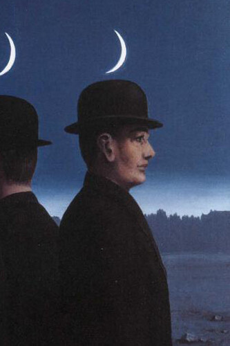 Rene Magritte, La obra maestra o los misterios del horizonte (1955, detalle)