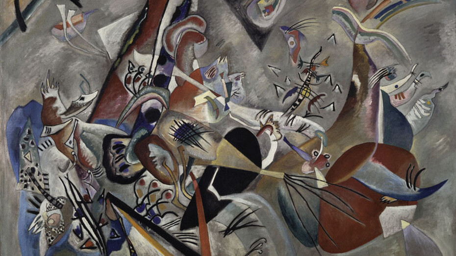 Vassily Kandinsky, Im grau (detail), 1910. Courtesy of Centre Pompidou Málaga